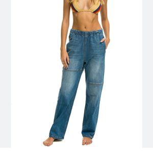 Aviator Nation MID RISE RANCHER RELAXED FIT JEAN - Size Small